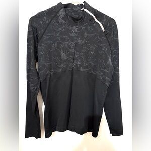 Fabletics Asymmetrical 1/4 Zip Womens Large w Pink Zipper